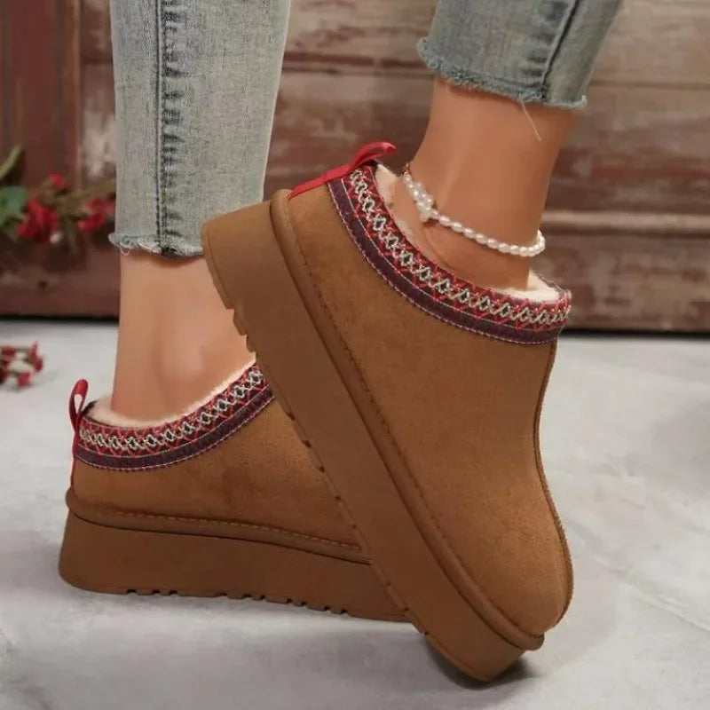 Bottines Chelsea Femmes — Fourrure Chaude & Style Hivernal