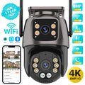 Caméra WiFi PTZ 8MP — Double Objectif, Suivi IA & Vision Nocturne Couleur