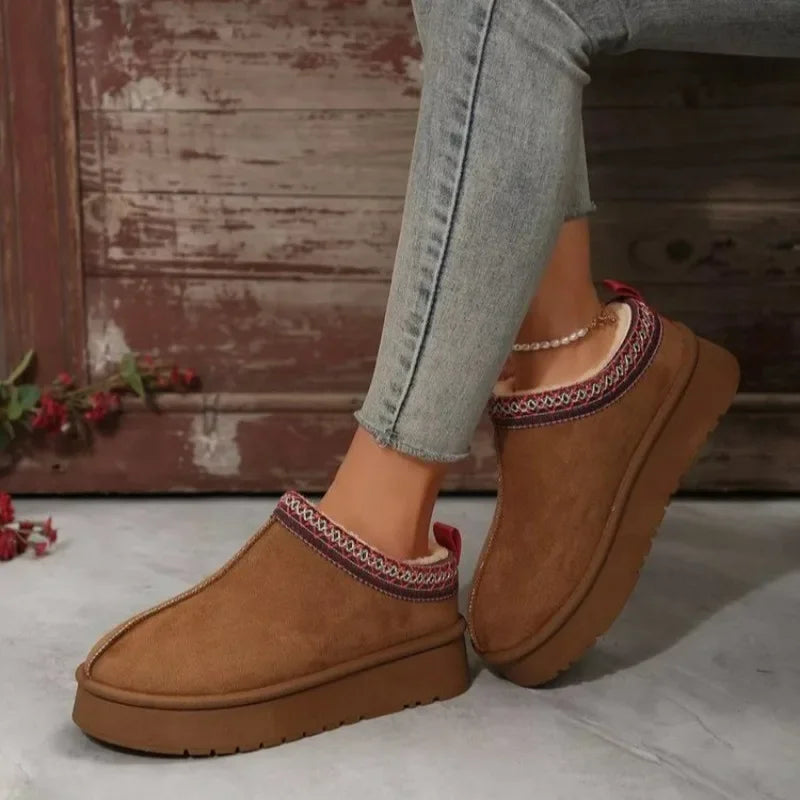 Bottines Chelsea Femmes — Fourrure Chaude & Style Hivernal